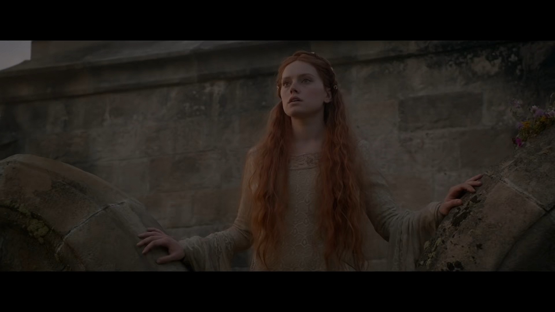 Ophelia (Daisy Ridley) looks out over Denmark in Ophelia (2018), Covert Media