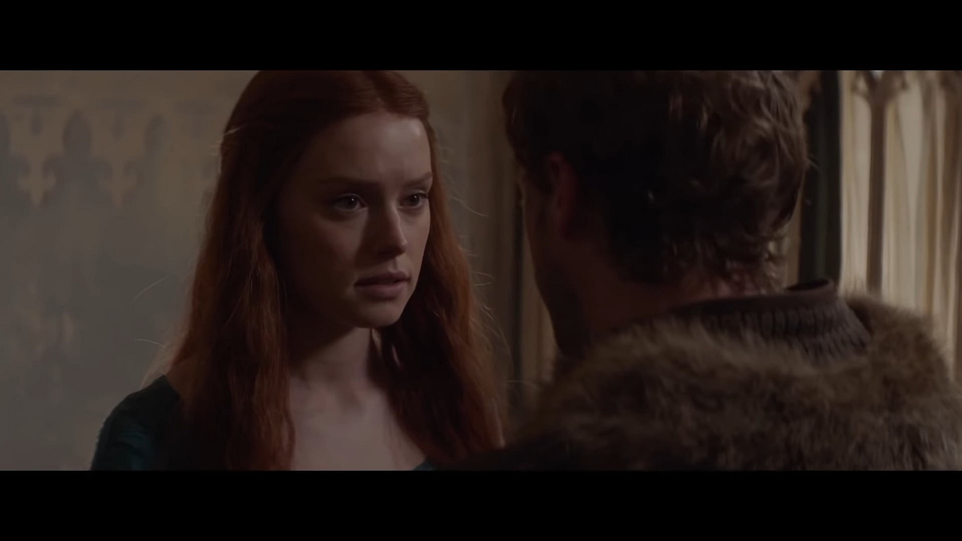 Ophelia (Daisy Ridley) has a secret meeting with Hamlet (George MacKay) in Ophelia (2018), Covert Media