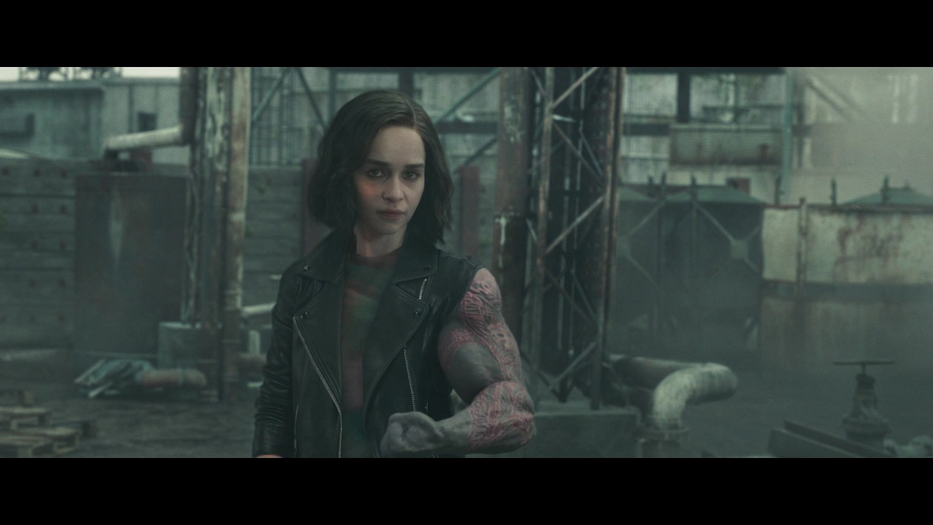 G'iah (Emilia Clarke) accesses the biological data of Drax the Destroyer (Dave Bautista) in Secret Invasion Season 1 Episode 6 “Home” (2023), Marvel Entertainment