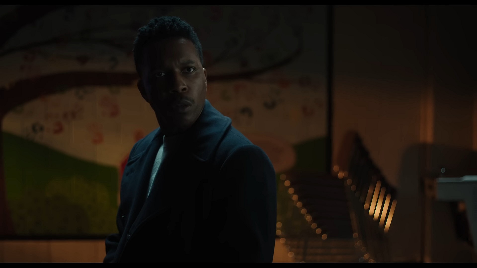 Victor Fielding (Leslie Odom Jr.) cannot fathom what is happening to his daughter in The Exorcist: Believer (2023), Universal Pictures