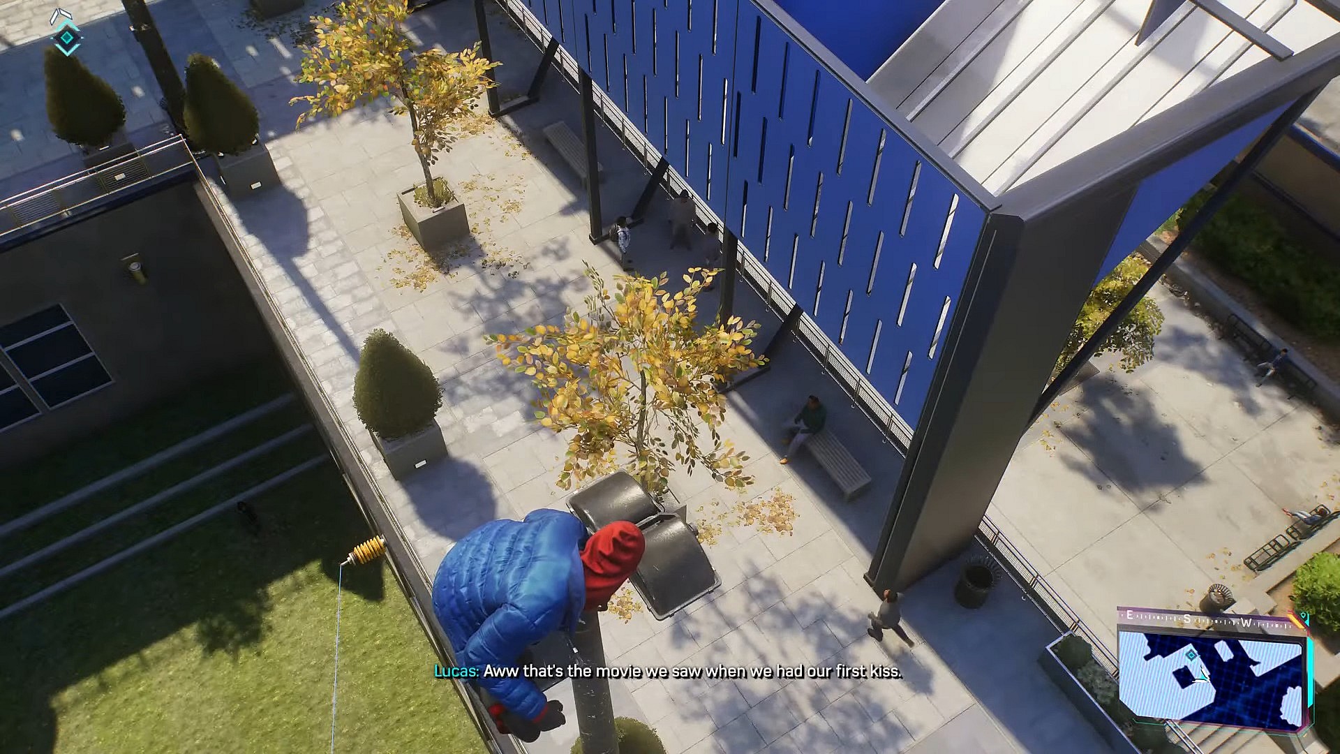 Miles Morales (Nadji Jeter) assists in a Homecoming proposal in Marvel's Spider-Man 2 (2023), Insomniac Games