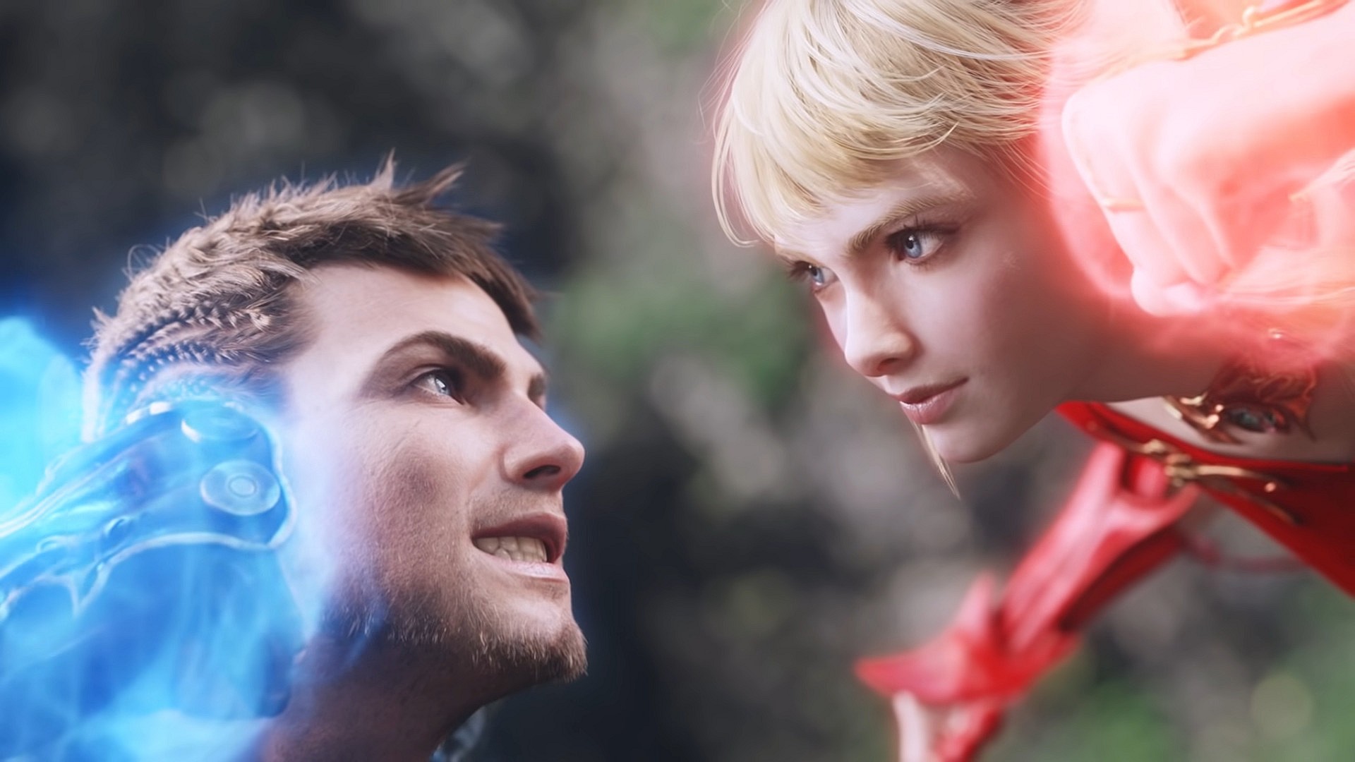 Lyse teaches The Warrior of Light how to use the Monk abilities to dance between the rain drops in Final Fantasy XIV: Stormblood (2017), Square Enix