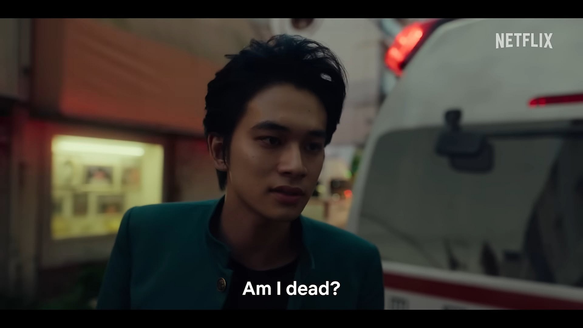 Yusuke Urameshi (Takumi Kitamura) comes to an unsettling realization in Yu Yu Hakusho (2023), Netflix