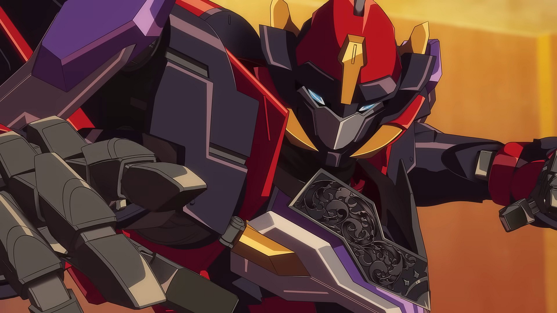 Knightmare Frame Zi-Apollo readies for a fight in Code Geass: Rozé of the Recapture (2024)