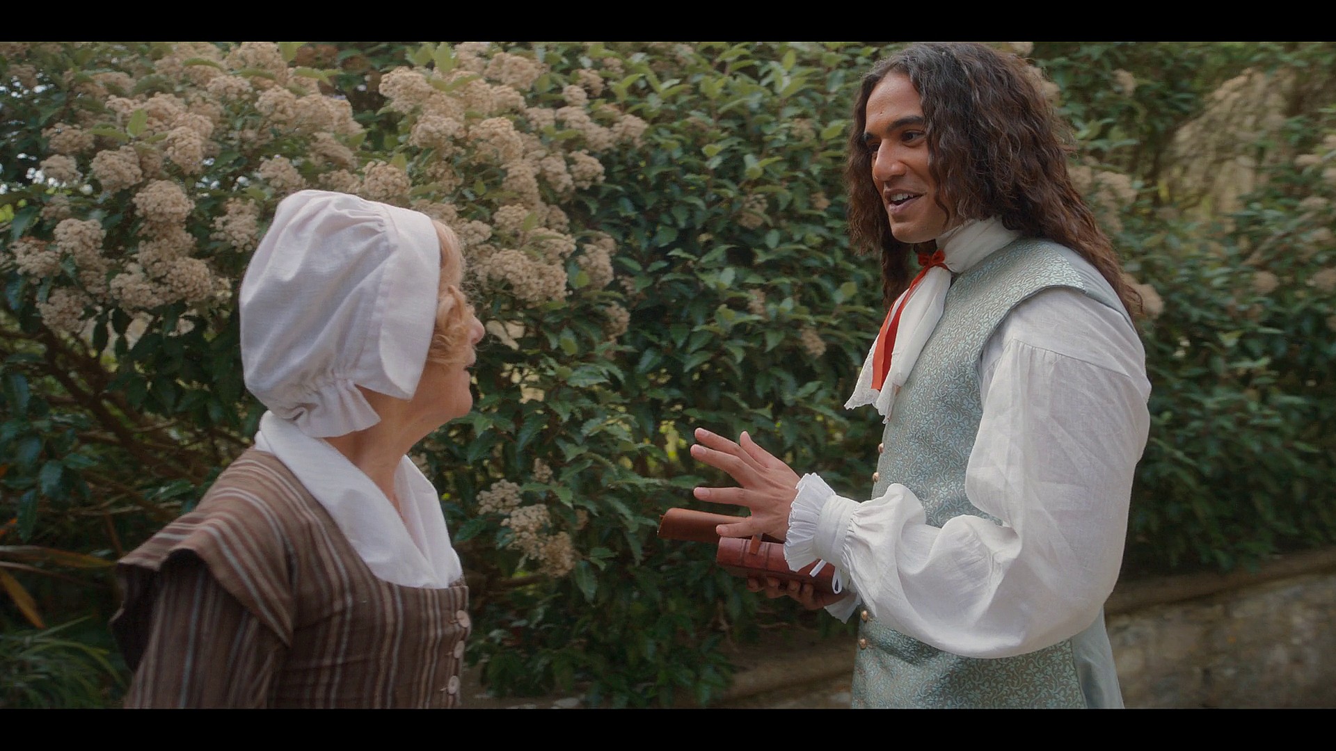 Isaac Newton (Nathaniel Curtis) prepares to meet the day ahead in Doctor Who Special 302 "Wild Blue Yonder" (2023), BBC