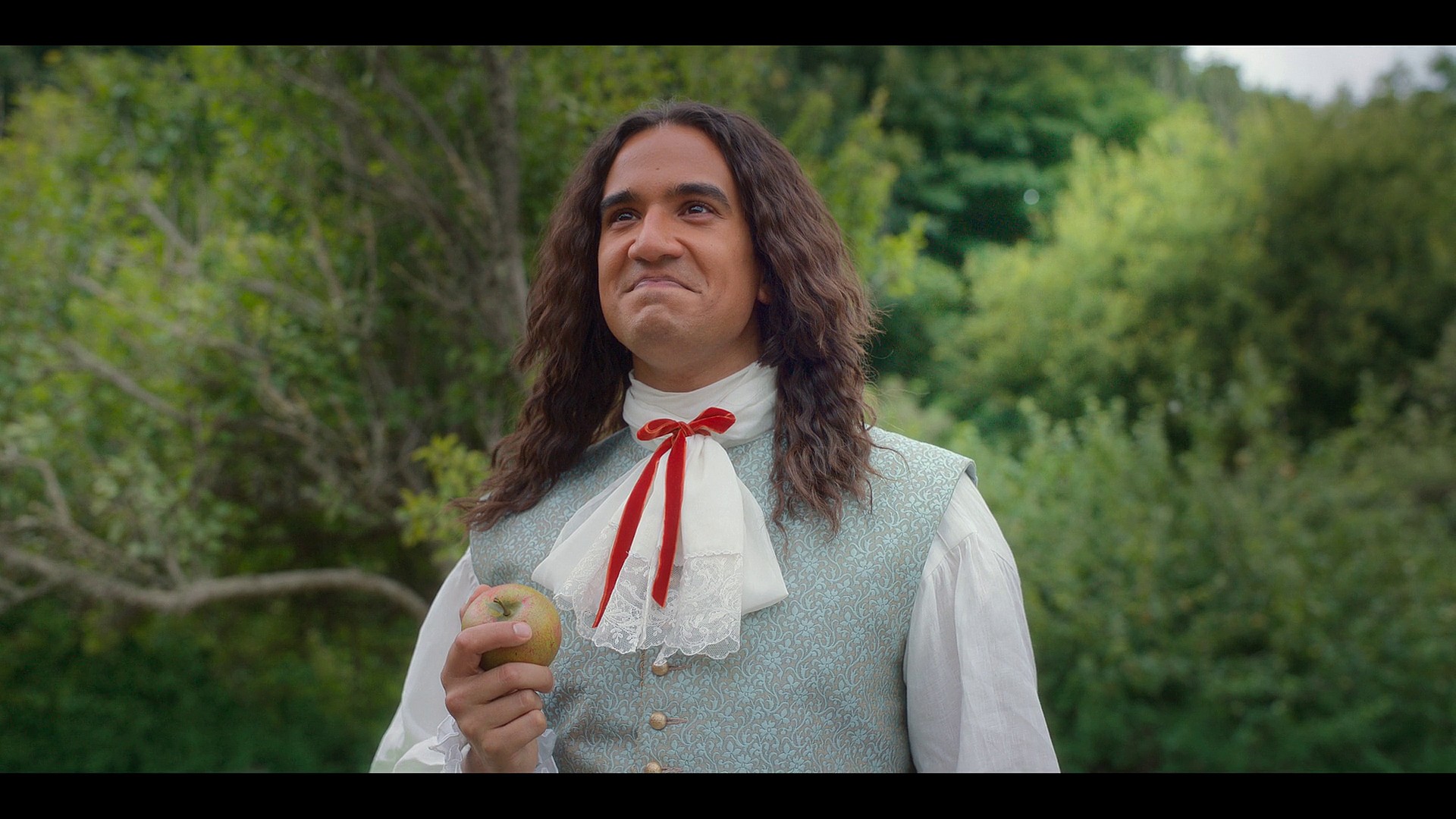 Isaac Newton (Nathaniel Curtis) gives a name to the concept of 'mavity' in Doctor Who Special 302 "Wild Blue Yonder" (2023), BBC