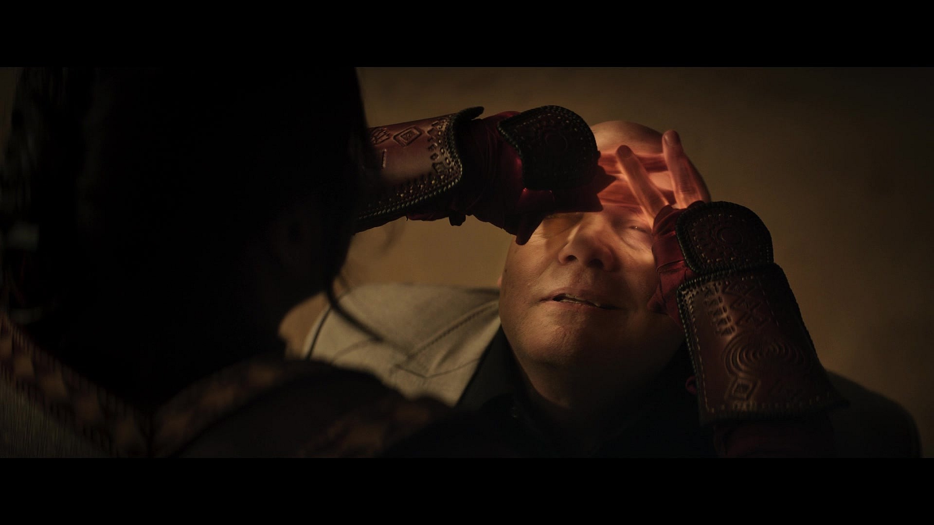 Maya (Alaqua Cox) hits Kingpin (Vincent D'Onofrio) with the Choctaw equivalent of a Penance Stare in Echo Season 1 Episode 5 "Maya" (2023), Marvel Entertainment