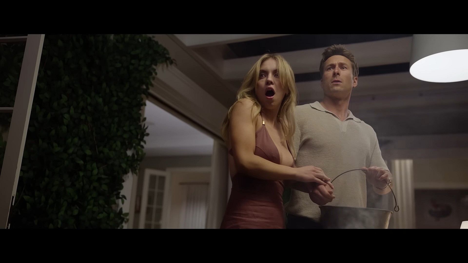 Sydney Sweeney as Bea and Glen Powell as Ben in Anyone But You (2023), Sony Pictures