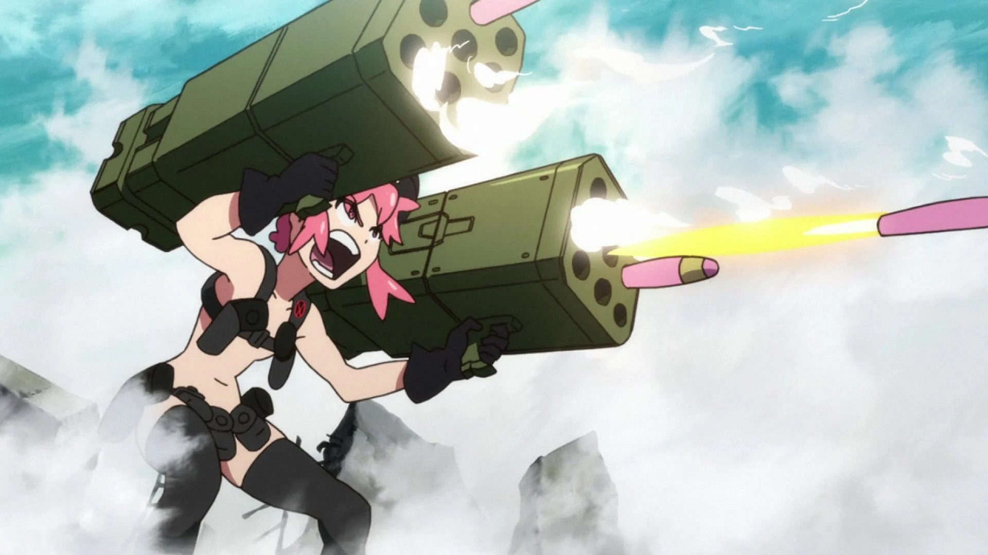Nonon's (Mayumi Shintani) brings the thunder in Kill la Kill Episode 21 "Incomplete" (2013), Studio Trigger