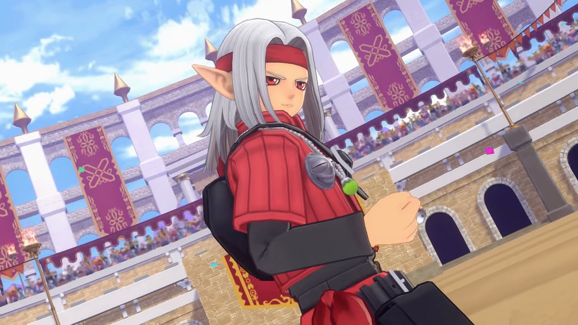 Psaro (Daisuke Ono) emerges victorious from the arena in Dragon Quest Monsters: The Dark Prince (2023), Square Enix