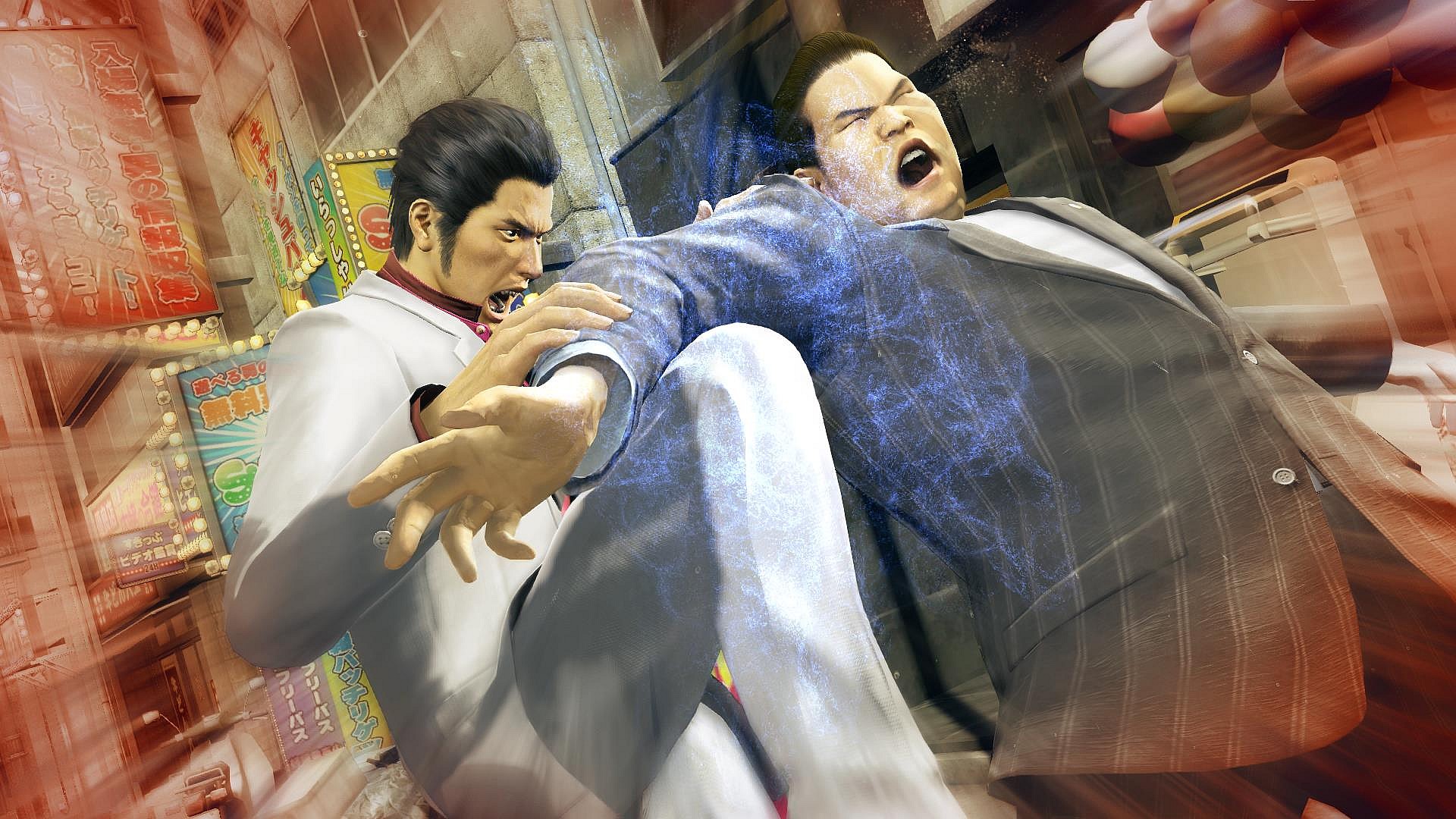 Kiyru (Takaya Kuroda) breaks an arm in Yakuza Kiwami (2017), SEGA