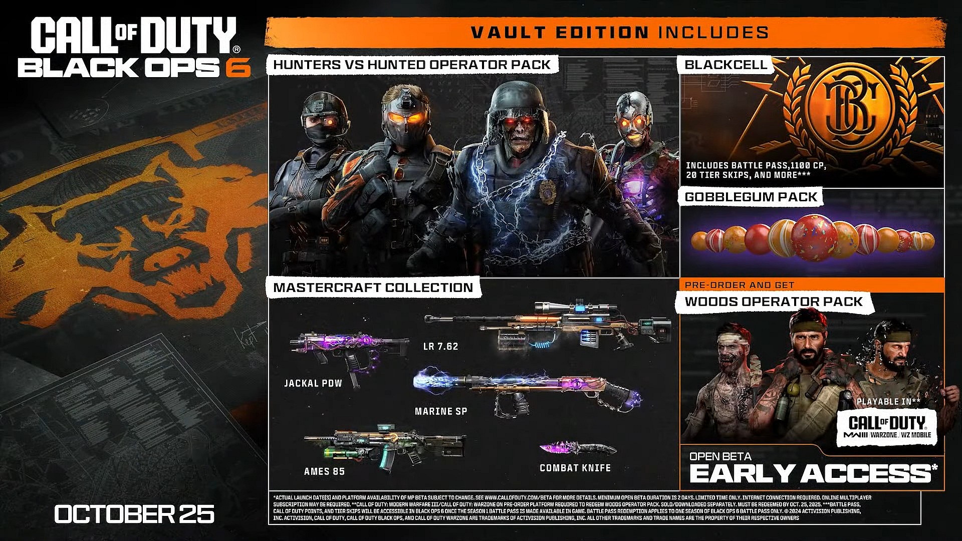 The Vault Edition offerings in Call of Duty: Black Ops 6 (2024), Activision Blizzard