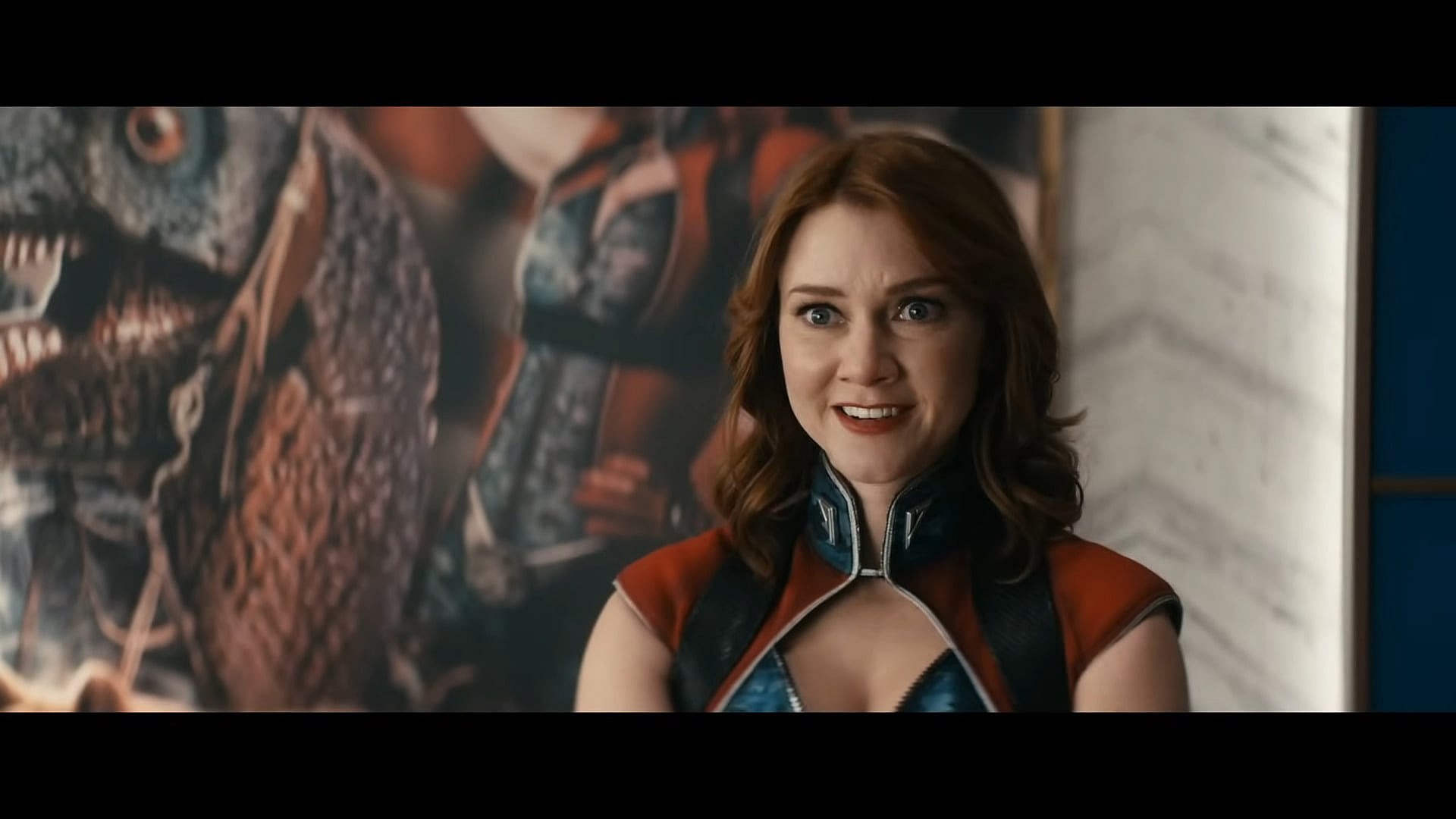 Firecracker (Valorie Curry) confronts Starlight (Erin Moriarty) in The Boys Season 4 Episode 3 "We'll Keep the Red Flag Flying Here" (2024), Amazon Prime