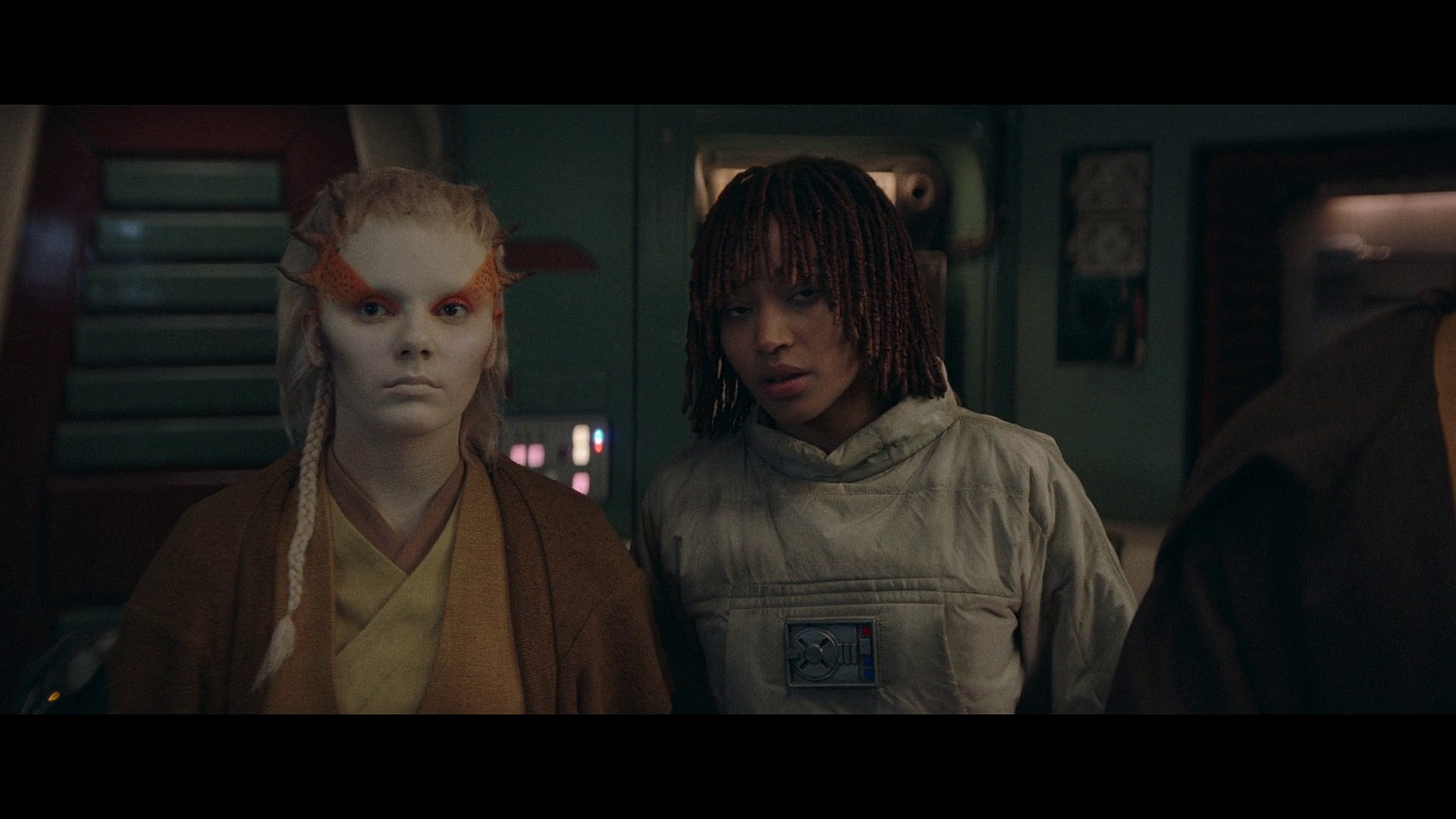 Osha (Amandla Stenberg) has a question for Jecki Lon (Dafne Keen) in The Acolyte Season 1 Episode 4 "Day" (2024), Disney