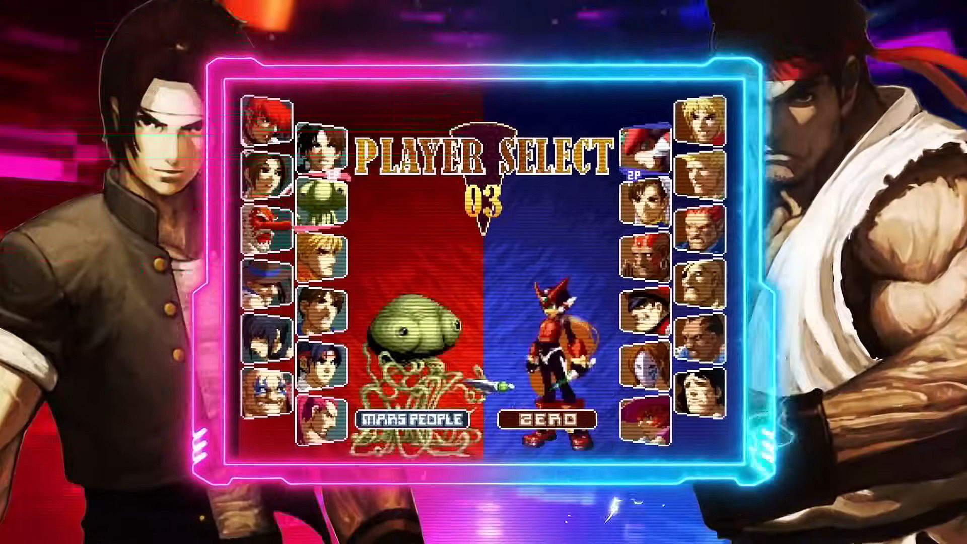A Metal Slug Martian faces off against Mega Man Zero in SNK Vs. Capcom: SVC Chaos (2024), SNK/Capcom