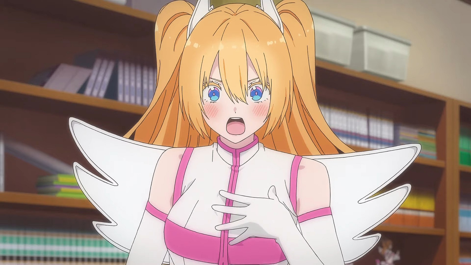 Lilysa Amano (Kaori Maeda) dons her Lilliel outfit in 2.5 Dimensional Seduction Anime Episode 1 "New Student from Another Dimension" (2024), JC Staff