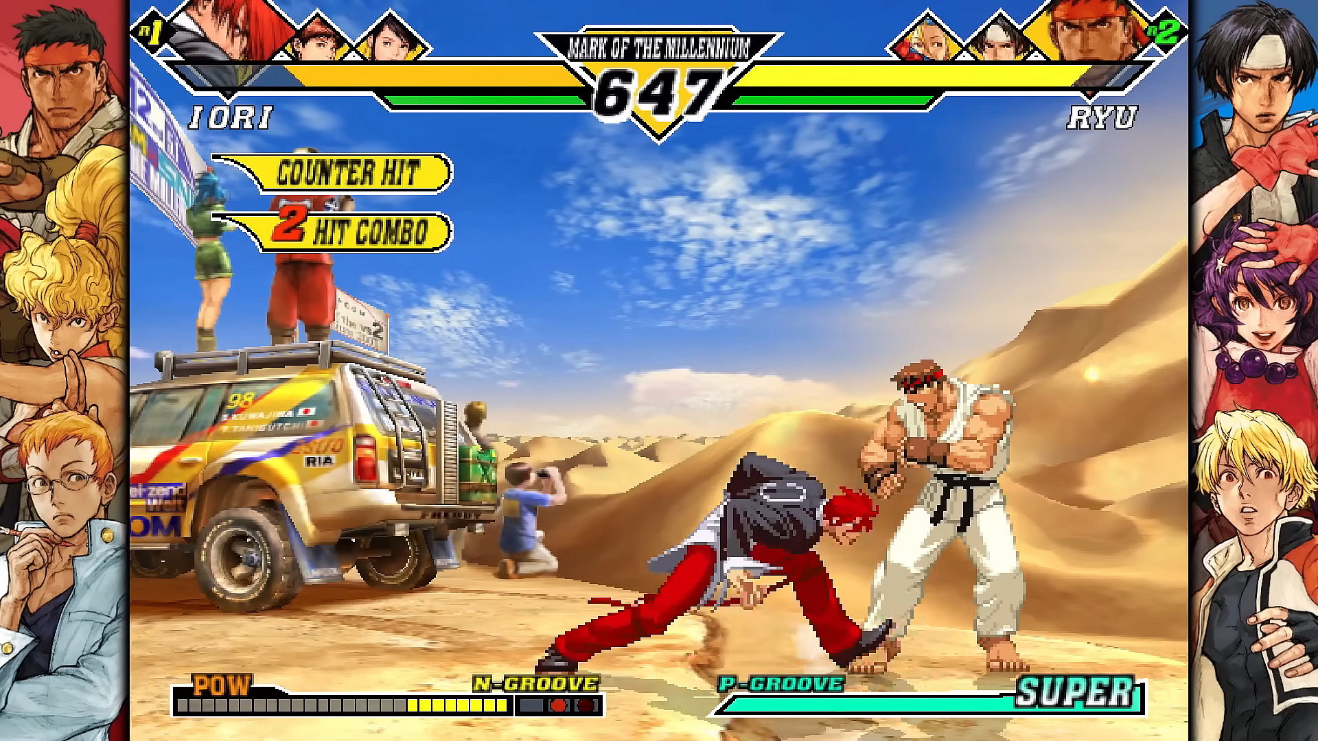 Iori Yagami takes on Ryu in Capcom vs SNK 2 (2002), Capcom