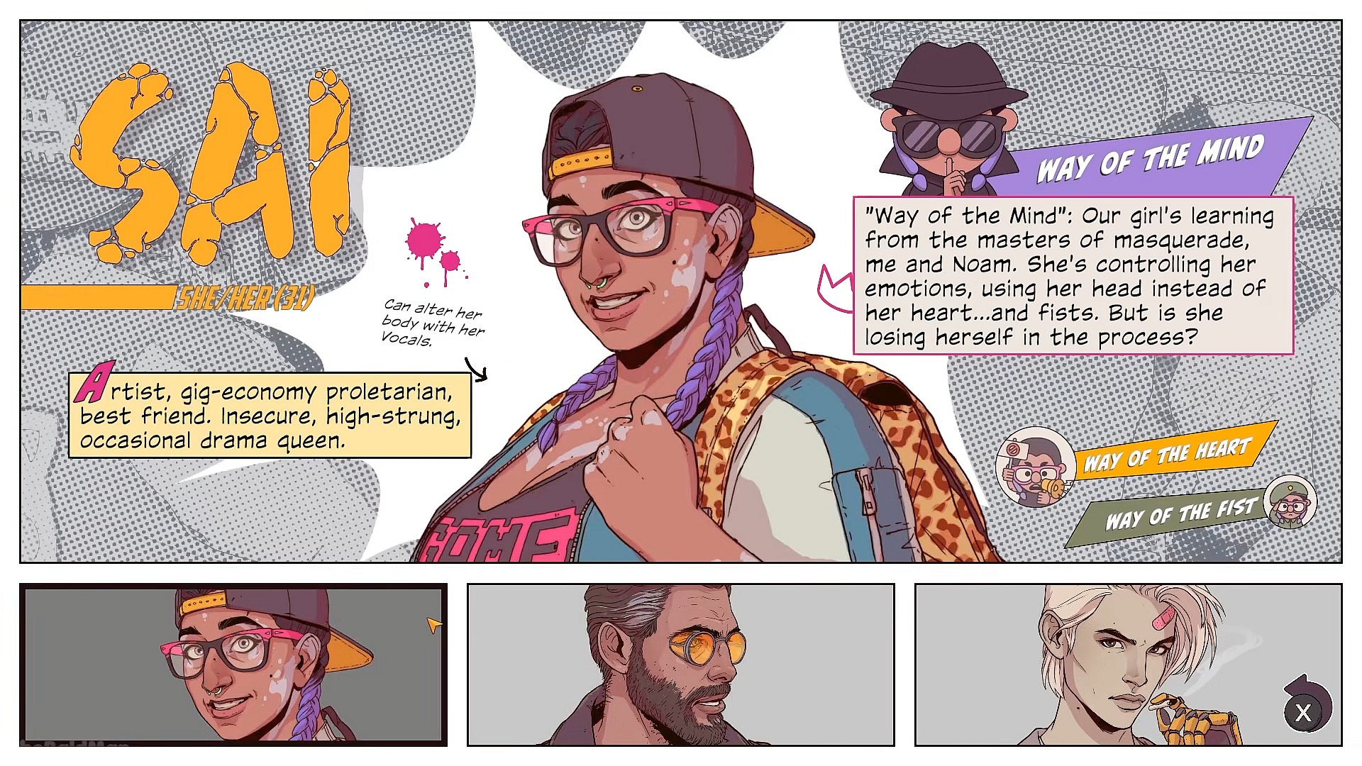 Sai (Safiyya Inga) makes her debut in Dustborn (2024), Red Thread Games