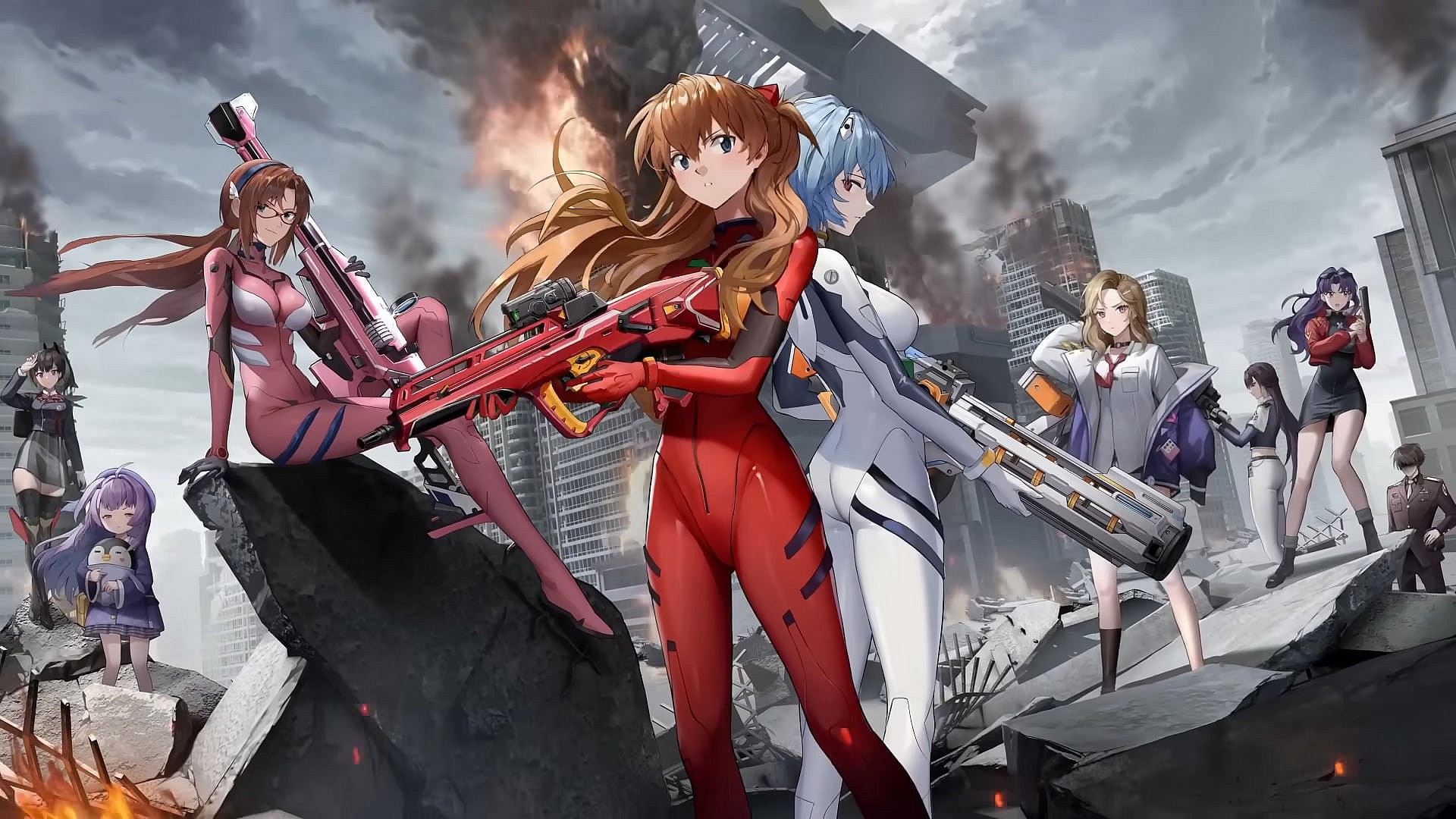 The crew of Neon Genesis Evangelion is ready to join the fight against The Raptures in Goddess of Victory: Nikke (2022), Tencent