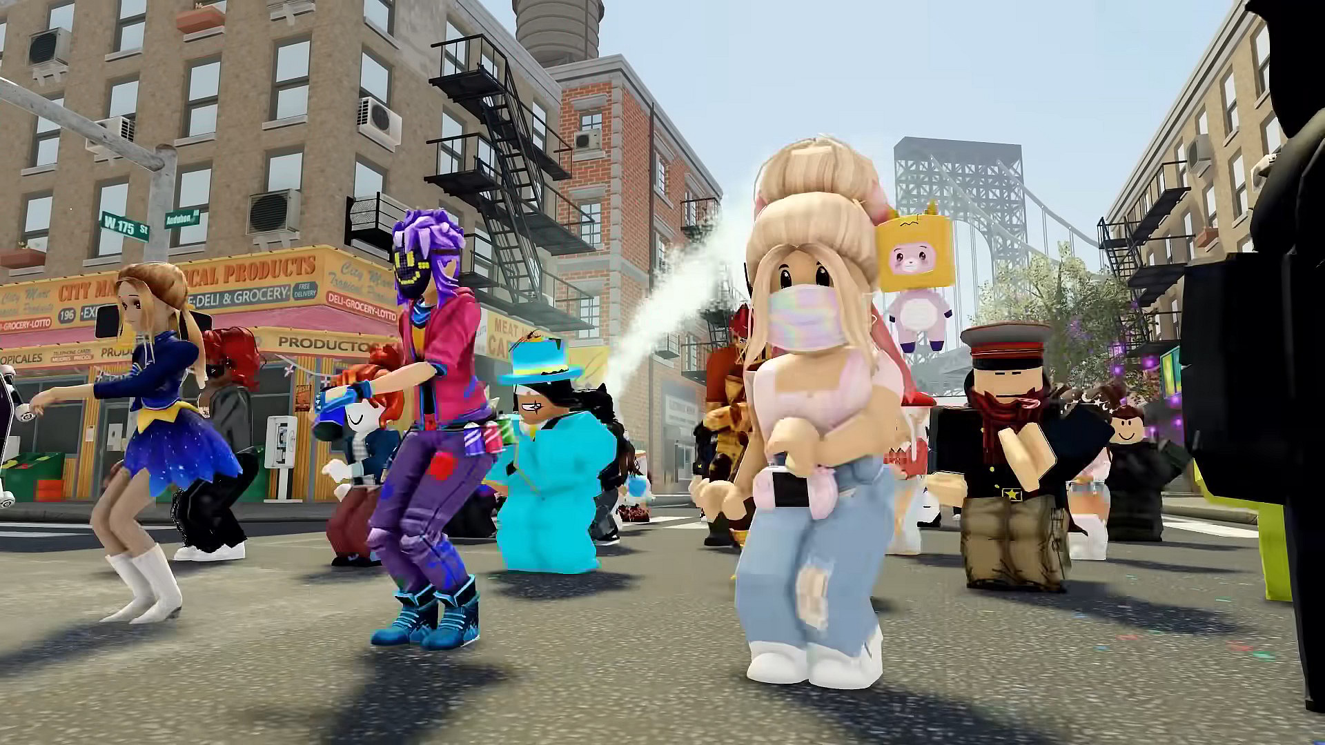A group of players bust some moves in Roblox (2006), Roblox Corporation
