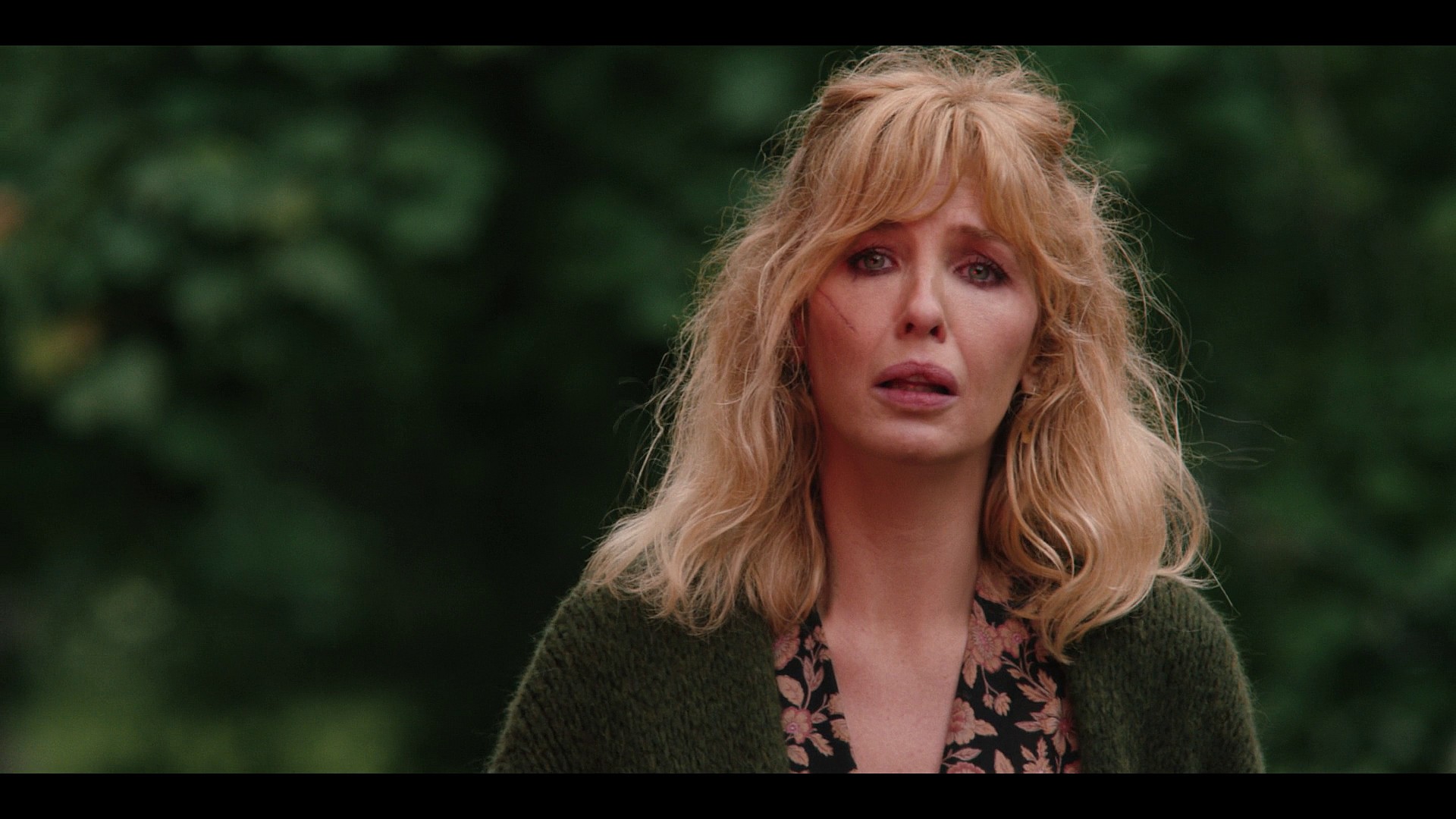 Beth Dutton (Kelly Reilly) discovers an army of emergency vehicles outside of her father's (Kevin Costner) mansion in Yellowstone Season 5 Episode 9 "Desire Is All You Need" (2024), Paramount Network
