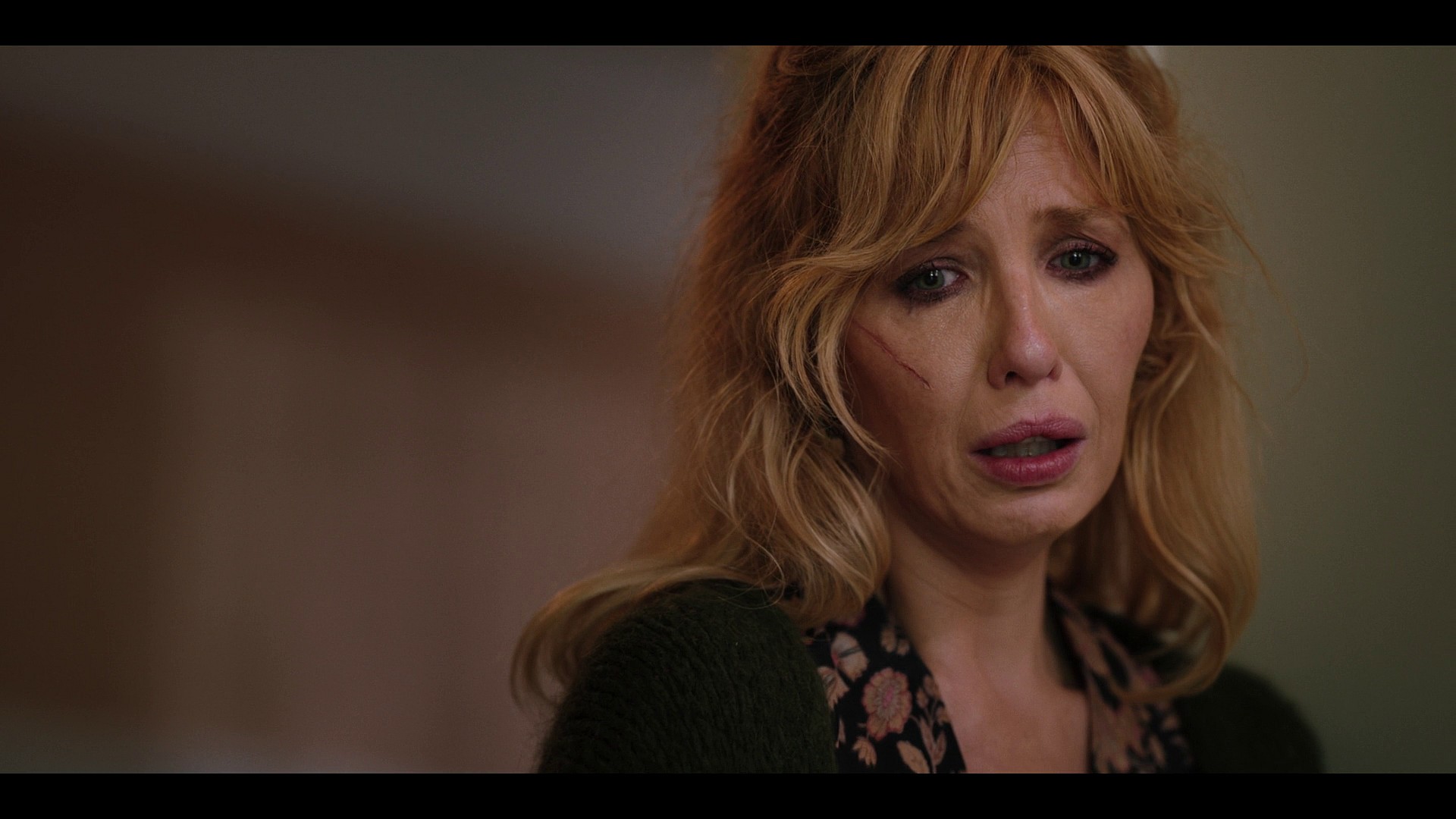 Beth Dutton (Kelly Reilly) steels herself to view her father's (Kevin Costner) body in Yellowstone Season 5 Episode 9 "Desire Is All You Need" (2024), Paramount Network