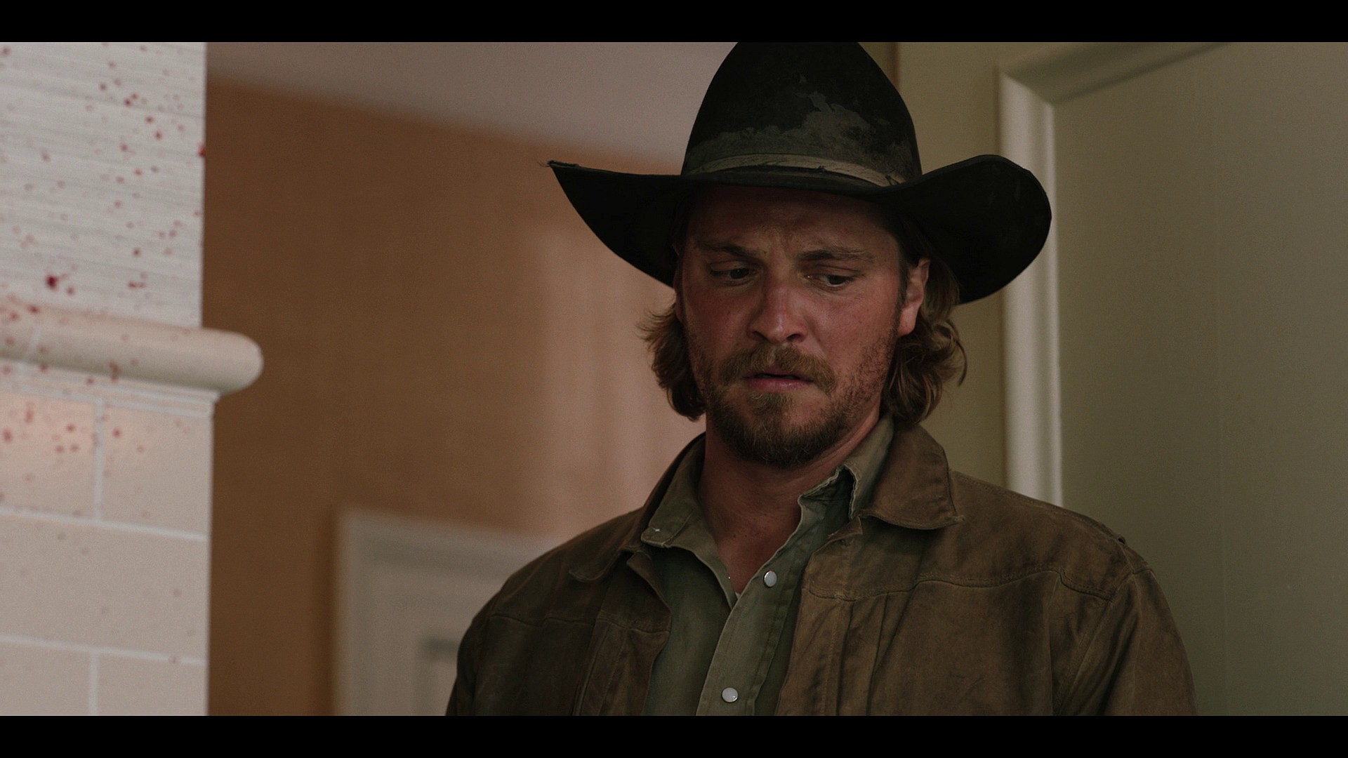 Kayce (Luke Grimes) lays eyes on his father's (Kayce Dutton) dead body in Yellowstone Season 5 Episode 9 "Desire Is All You Need" (2024), Paramount Network