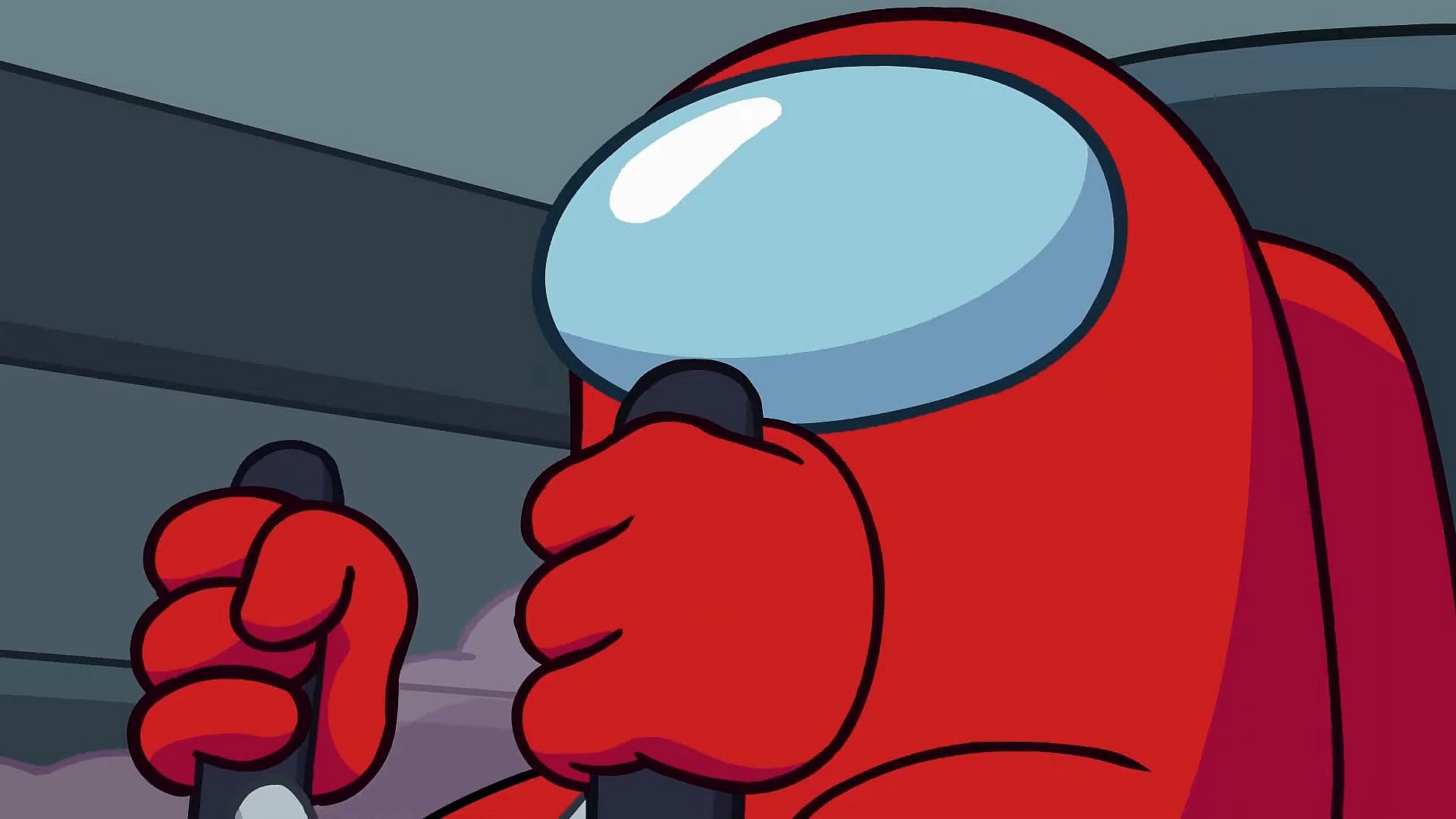 A crewmate attempts to land the ship in Among Us (2018), Innersloth