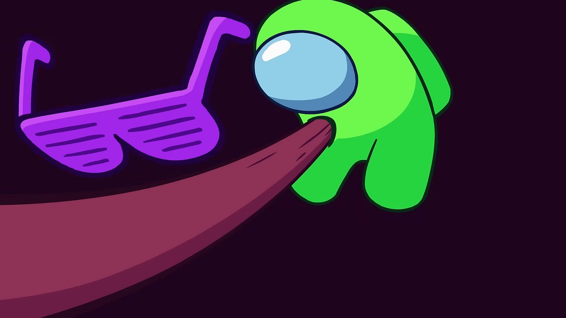 A crewmate meets their end at the tongue of an imposter in Among Us (2018), Innersloth