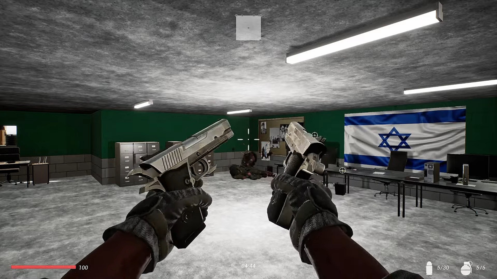 A Palestinian Soldier raids an Israeli Defense Force compound in Fursan al-Aqsa: The Knights of the Al-Aqsa Mosque (2023), Nidal Nijm Games