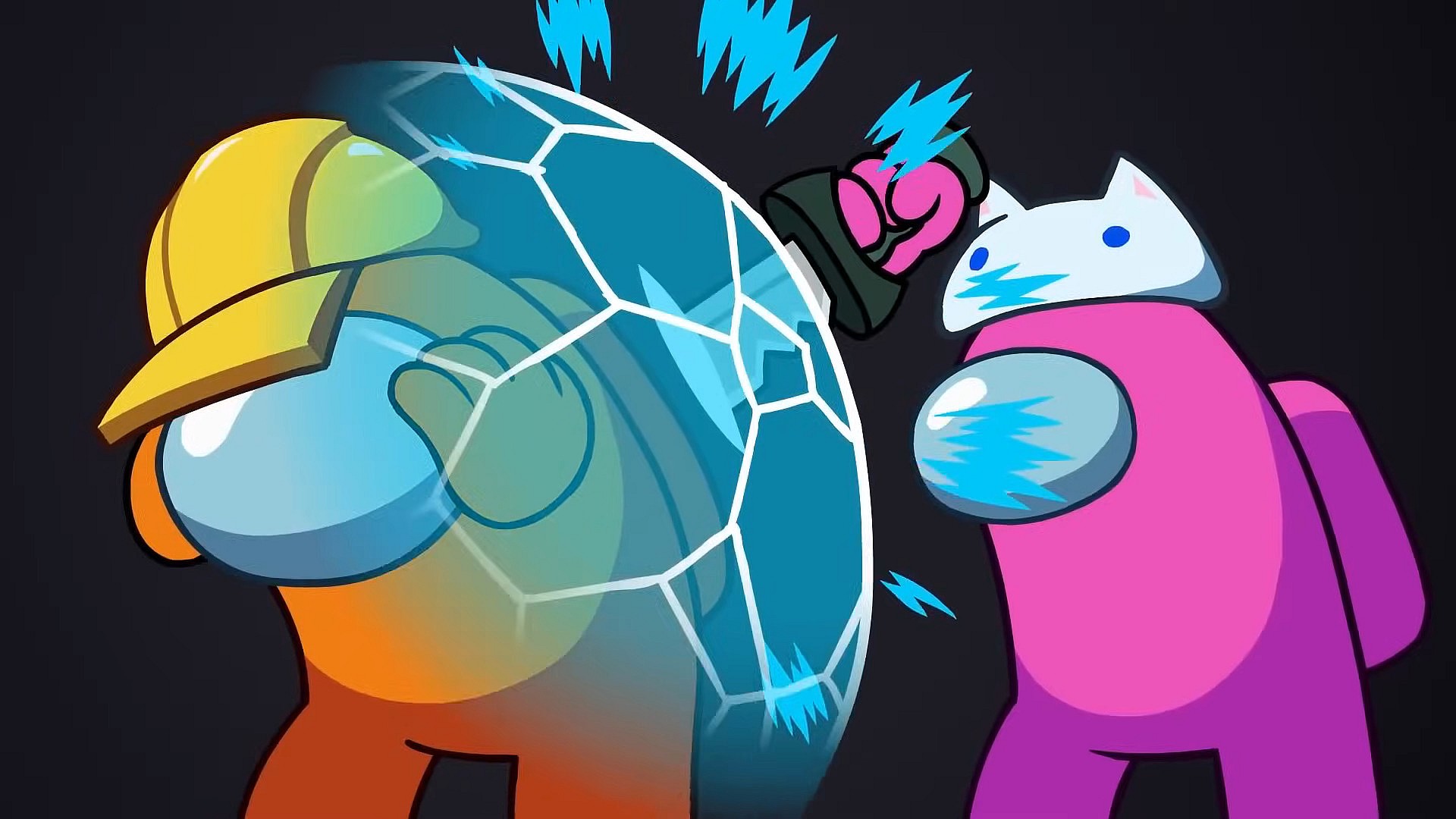 A crewmate is protected from a fatal attack in Among Us (2018), Innersloth