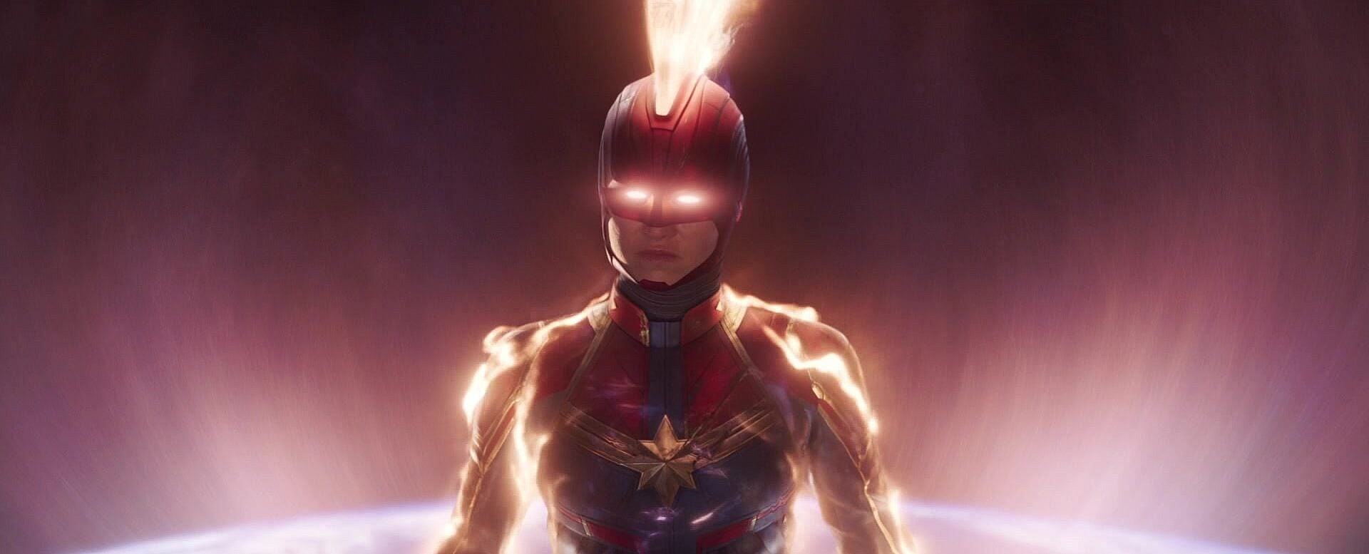 Captain Marvel (Brie Larson) unleashes her Binary form in Captain Marvel (2019), Marvel Entertainment via Blu-ray