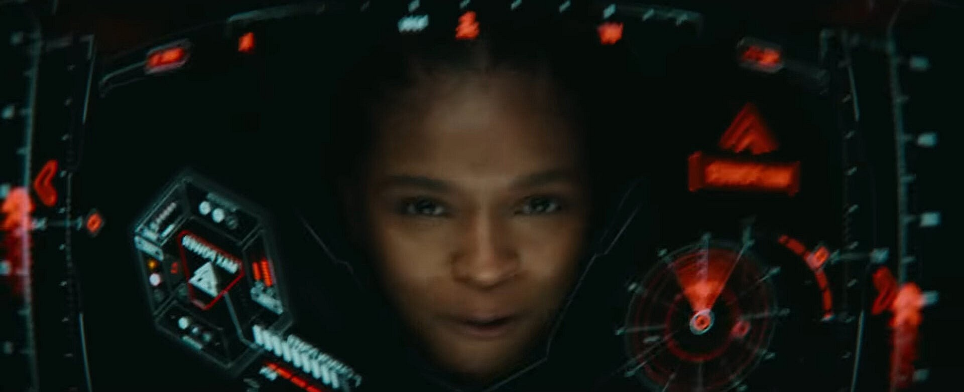 Riri Williams (Dominique Thorne) takes her new Iron Heart armor in Black Panther: Wakanda Forever (2022), Marvel Entertainment