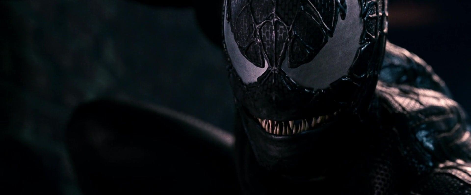 Venom (Topher Grace) attempts to assemble a team against Spider-Man (Tobey Maguire) in Spider-Man 3 (2007), Sony Pictures