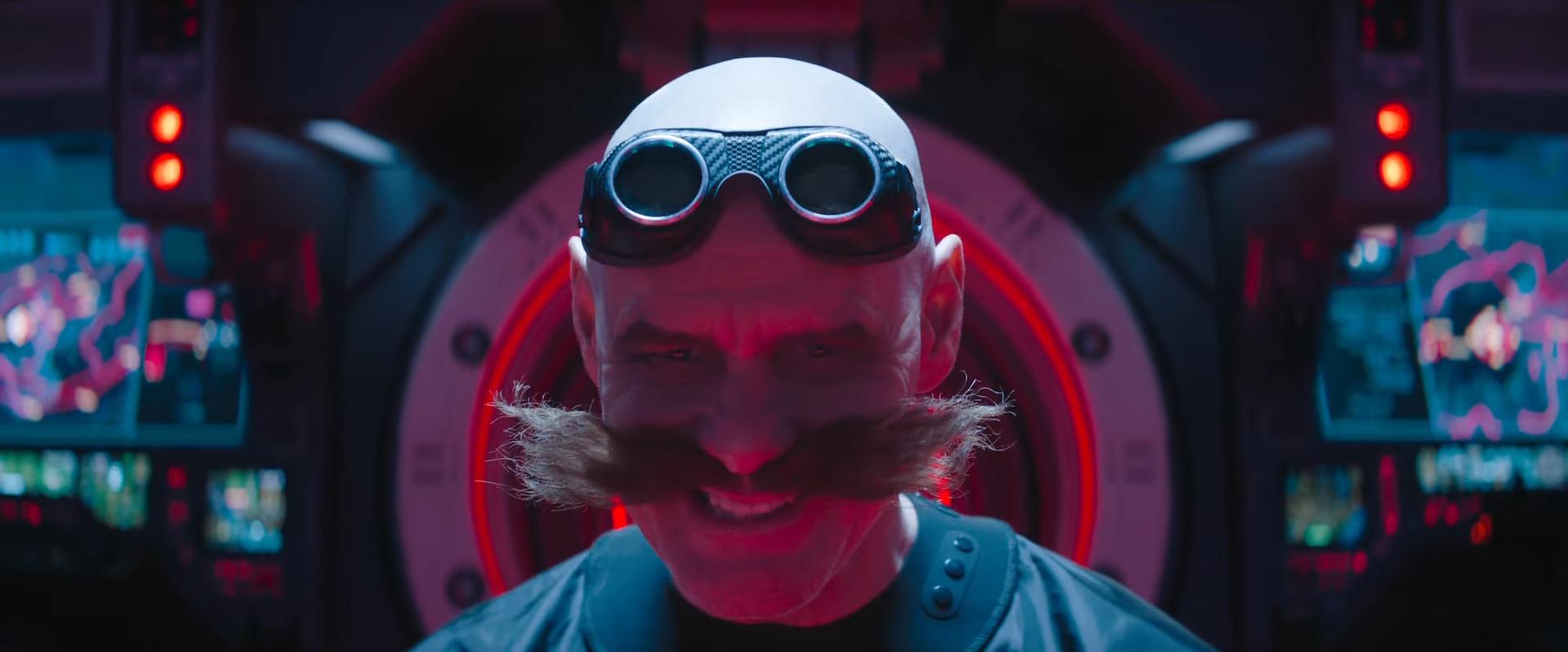 Dr. Robotnik (Jim Carrey) is back after a haircut in Sonic the Hedgehog 3 (2024), Paramount Pictures