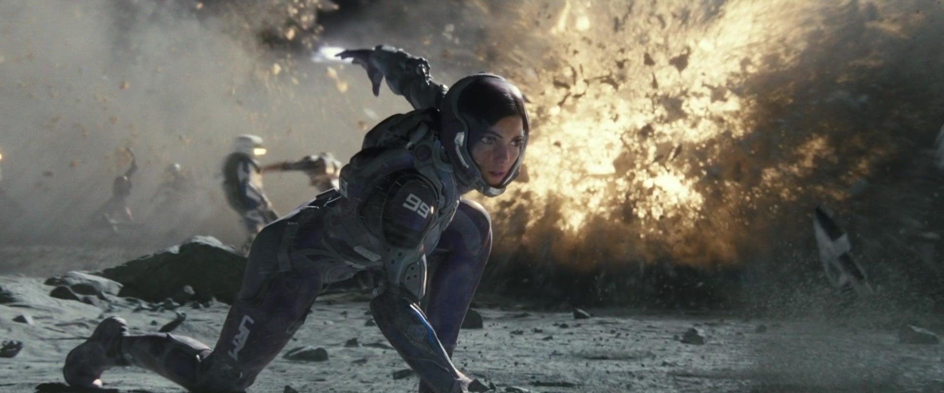 Alita (Rosa Salazar) recalls her time on Mars in Alita: Battle Angel (2019), 20th Century Studios