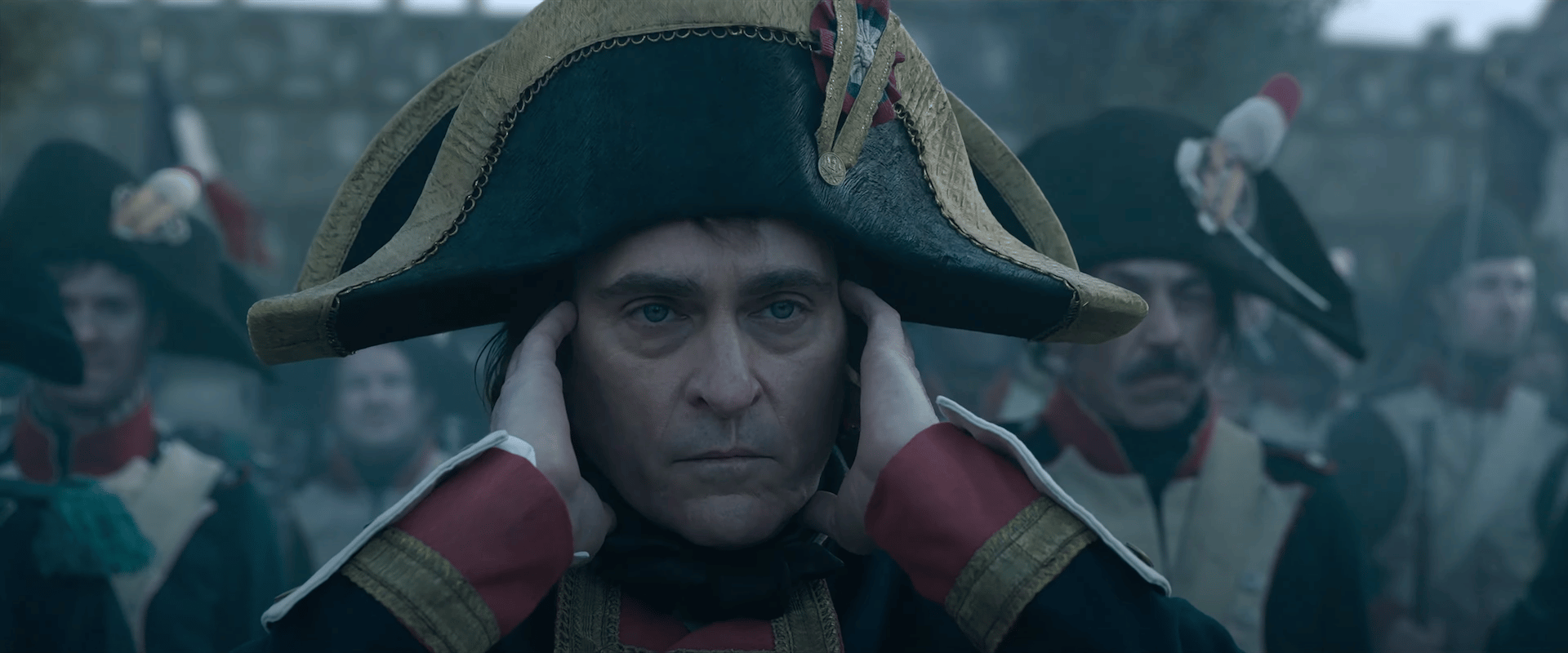 Joaquin Phoenix as Napoleon Bonaparte in Napoleon (2023), Sony Pictures Entertainment