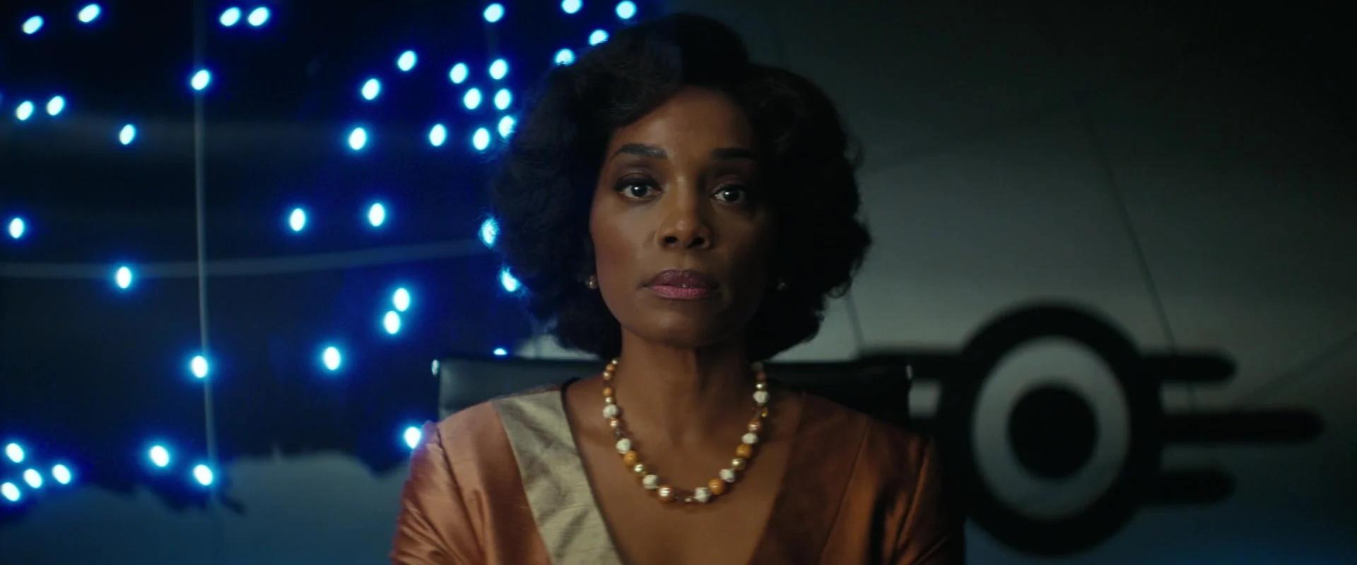 Barb Howard (Frances Turner) spearheads the call to nuke America in Fallout Season 1 Episode 8 "The Beginning" (2024), Amazon Prime Studios