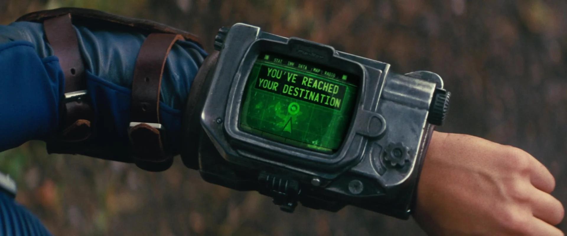 Lucy (Ella Purnell) gets a message from her Pip-Boy in Fallout Season 1 Episode 8 "The Beginning", Amazon Prime Studios