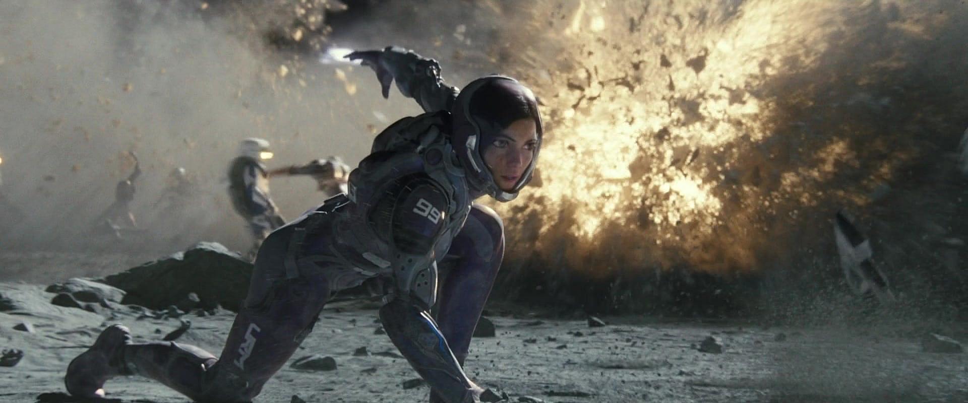 Alita (Rosa Salazar) recalls her time on Mars in Alita: Battle Angel (2019), 20th Century Studios