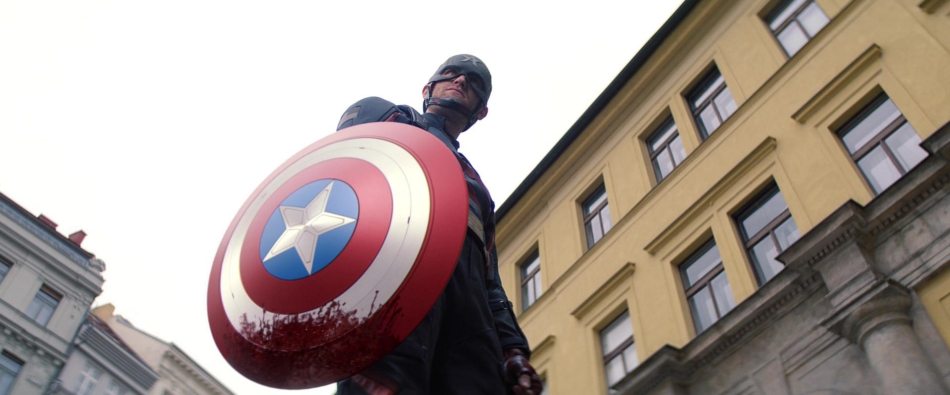 John Walker (Wyatt Russell) realizes he's not the same man as Steve Rogers (Chris Evans) in The Falcon and The Winter Soldier Episode 4 "The Whole World Is Watching" (2021), Marvel Entertainment