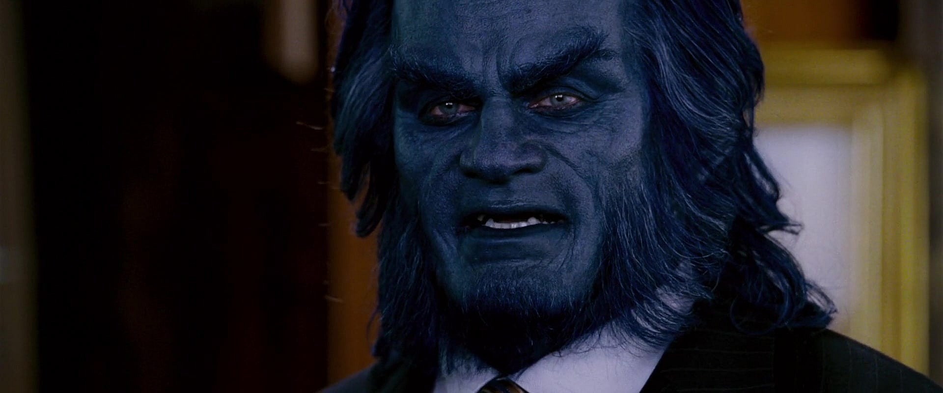 Beast (Kelsey Grammar) expresses concern over the 'Mutant Cure' in X-Men: The Last Stand (2006), 20th Century Fox
