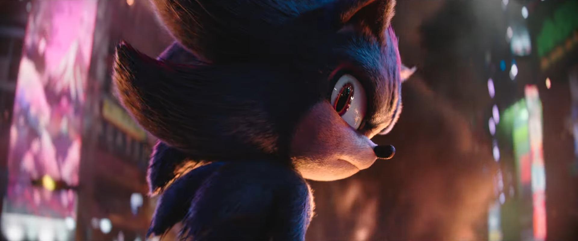 Shadow (Keanu Reeves) looks in disgust in Sonic the Hedgehog 3 (2024), Paramount Pictures