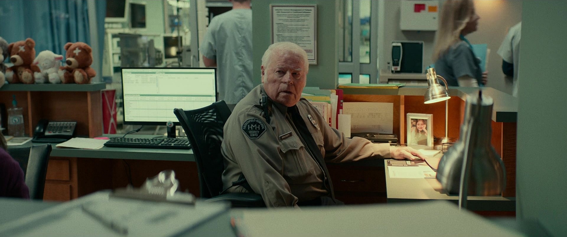 Laurie came through here