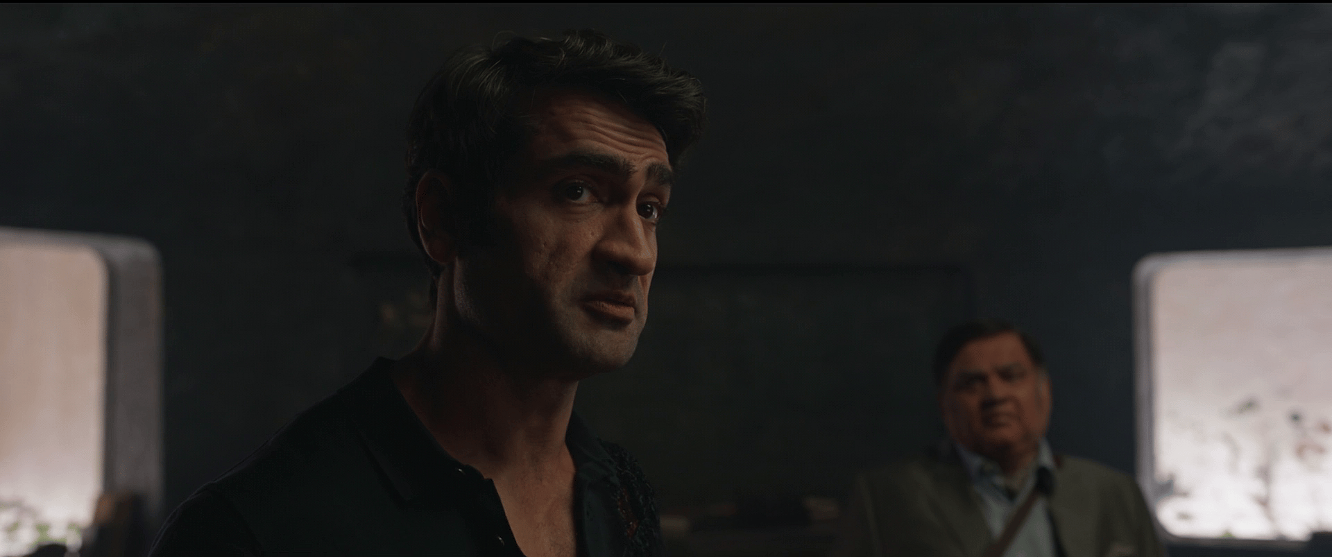 Kingo (Kumail Nanjiani) chooses neutrality in the Eternals' fight against Arishem in Eternals (2021), Marvel Entertainment