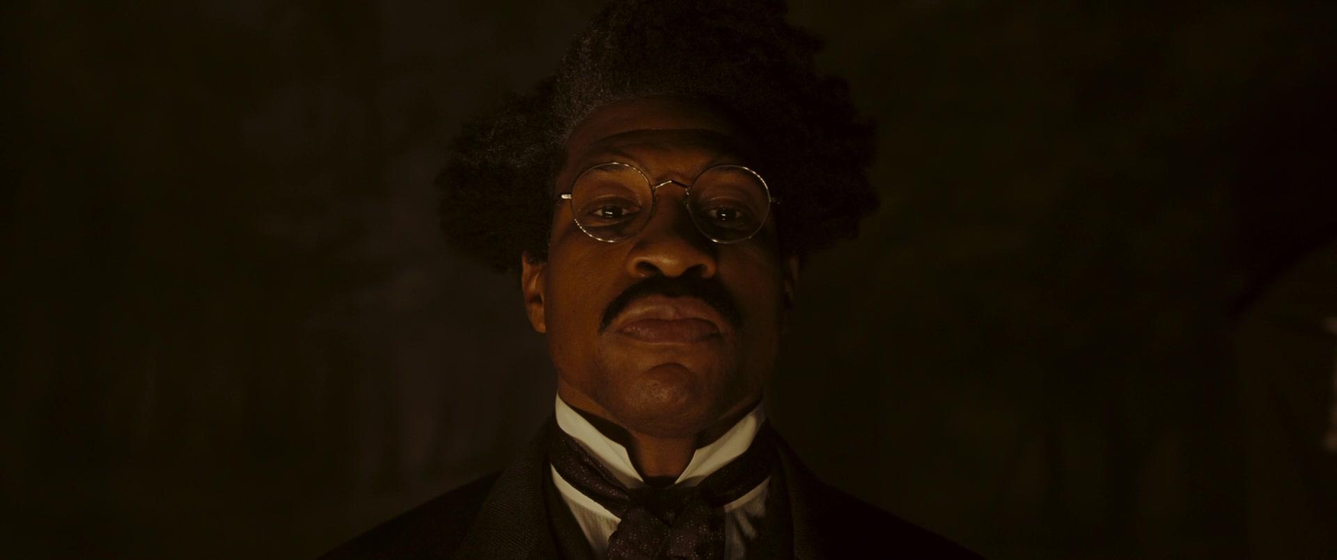 Victor Timely (Jonathan Majors) prepares to unveil his latest invention in Ant-Man and the Wasp: Quantumania (2023), Marvel Entertainment
