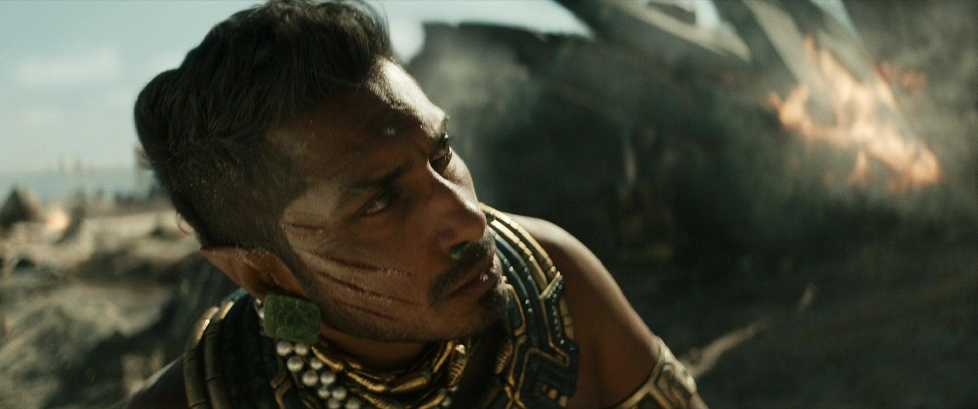 Namor (Tenoch Huerta) finds himself dehydrated and on his back foot in 'Black Panther: Wakanda Forever' (2022)