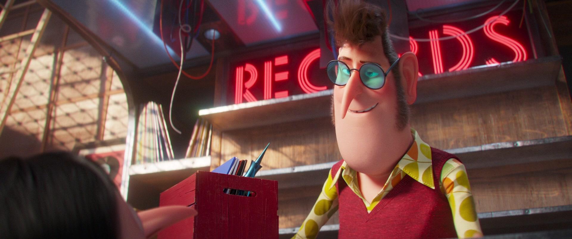 Dr. Nefario (Russell Brand) joins Gru's (Steve Carrell) villainous plans in Minions: The Rise of Gru (2022), Illumination