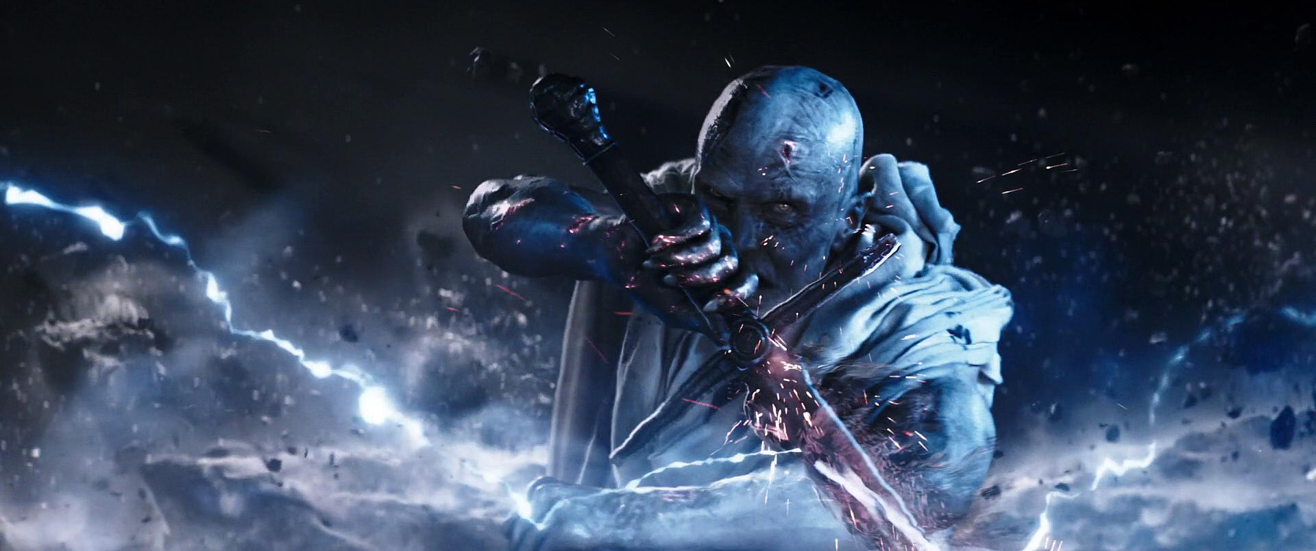 Gorr the God Butcher attempts to unleash the Necrosword in Thor: Love and Thunder (2022), Marvel