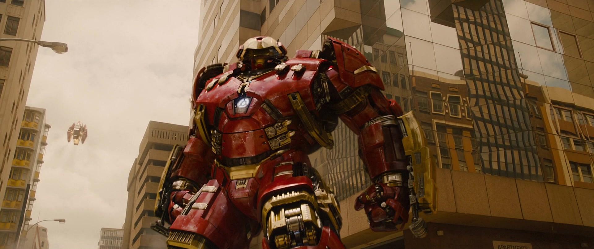 Iron Man dons Hulkbuster armor in Avengers: Age of Ultron (2015), Marvel Entertainment